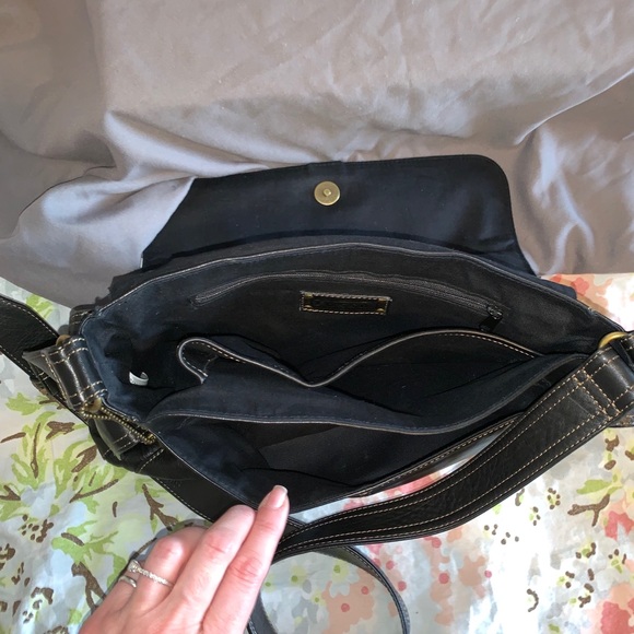 Fossil Leather Hobo Satchel Purse - Picture 7 of 7